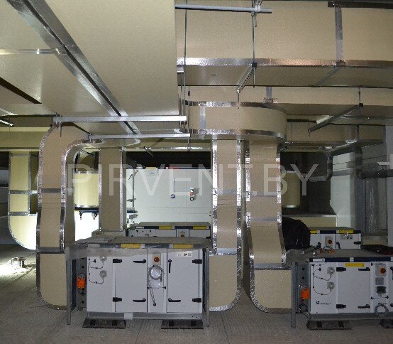 Installation of ventilation in production